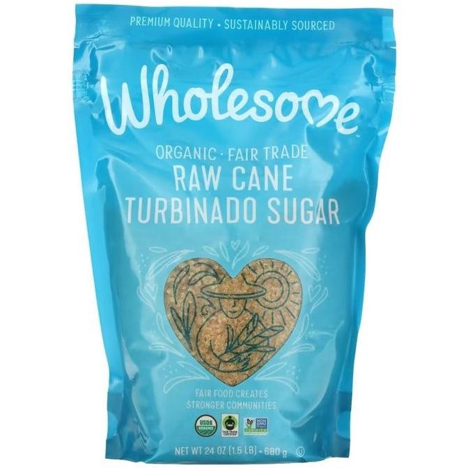 

Wholesome Sweeteners, Organic Raw Cane Turbinado Sugar, 1.5 lbs (680 g)