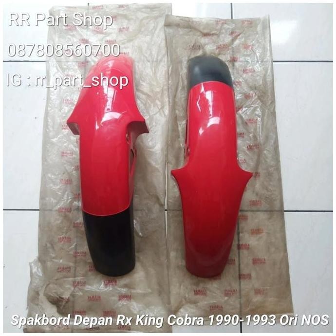 Spakbord Depan (Front Fender) Merah Cabe Rx King Cobra 1990-1993 Ori murah