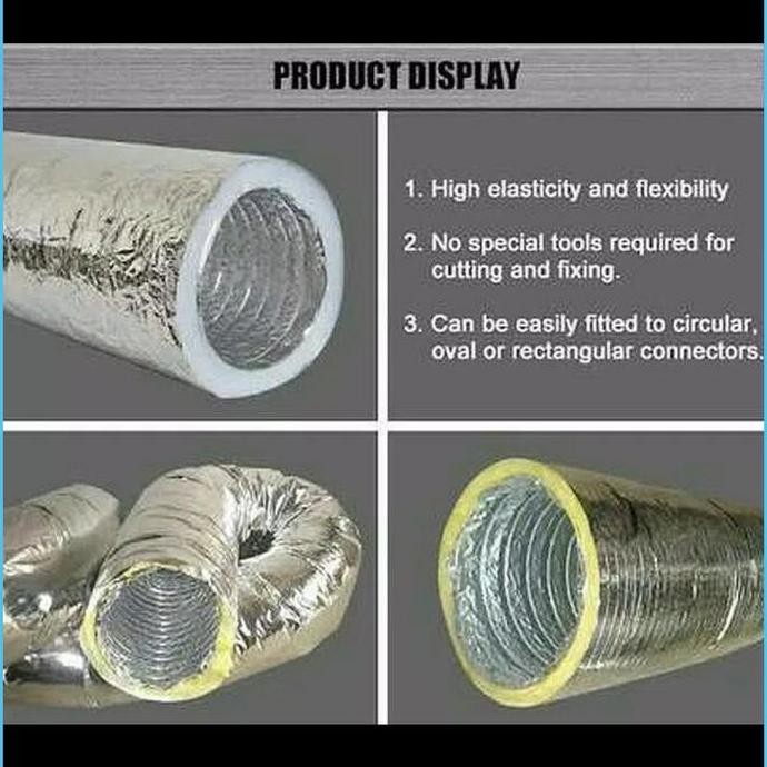 Flexible ducting insulated 6 inch / flexible ducting isolasi 6 inch