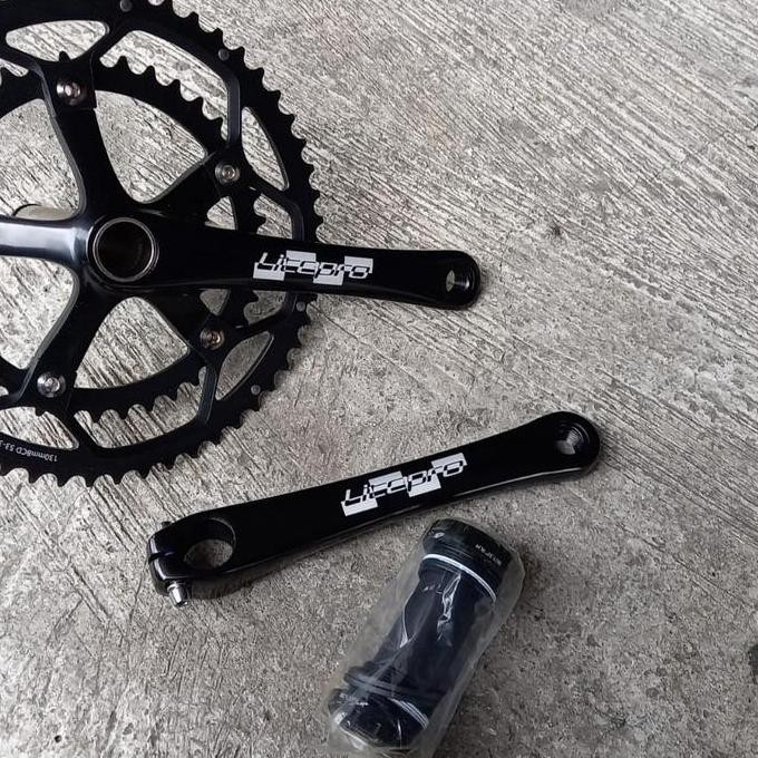 crankset chainring bcd 130 bb litepro plus ori seli minivelo roadbike