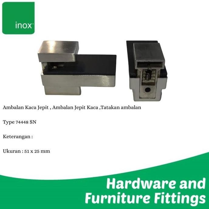 JEPITAN KACA AMBALAN DINDING 74448 SN | BRACKET TATAKAN RAK KACA MINIMALIS