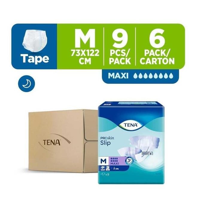 

Tena Proskin Slip Maxi Unisex Adult Diapers M - Case (6 x 9pcs)