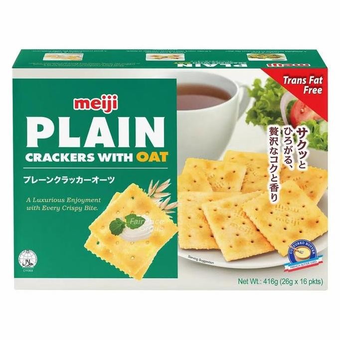 

Meiji Plain Cracker - Oat 416g (16 x 26g)