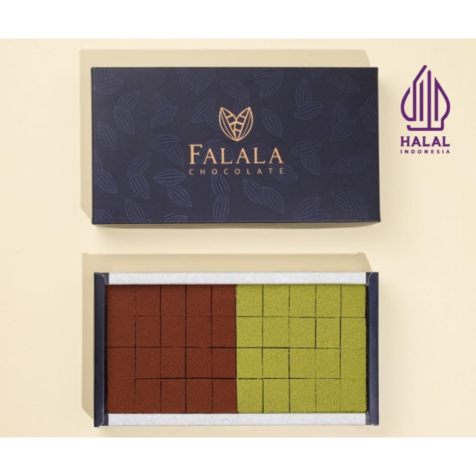 

FM Ekspedisi Paxel | Falala Mix (Dark & Matcha) Chocolate | Japanese Nama Chocolate Premium
