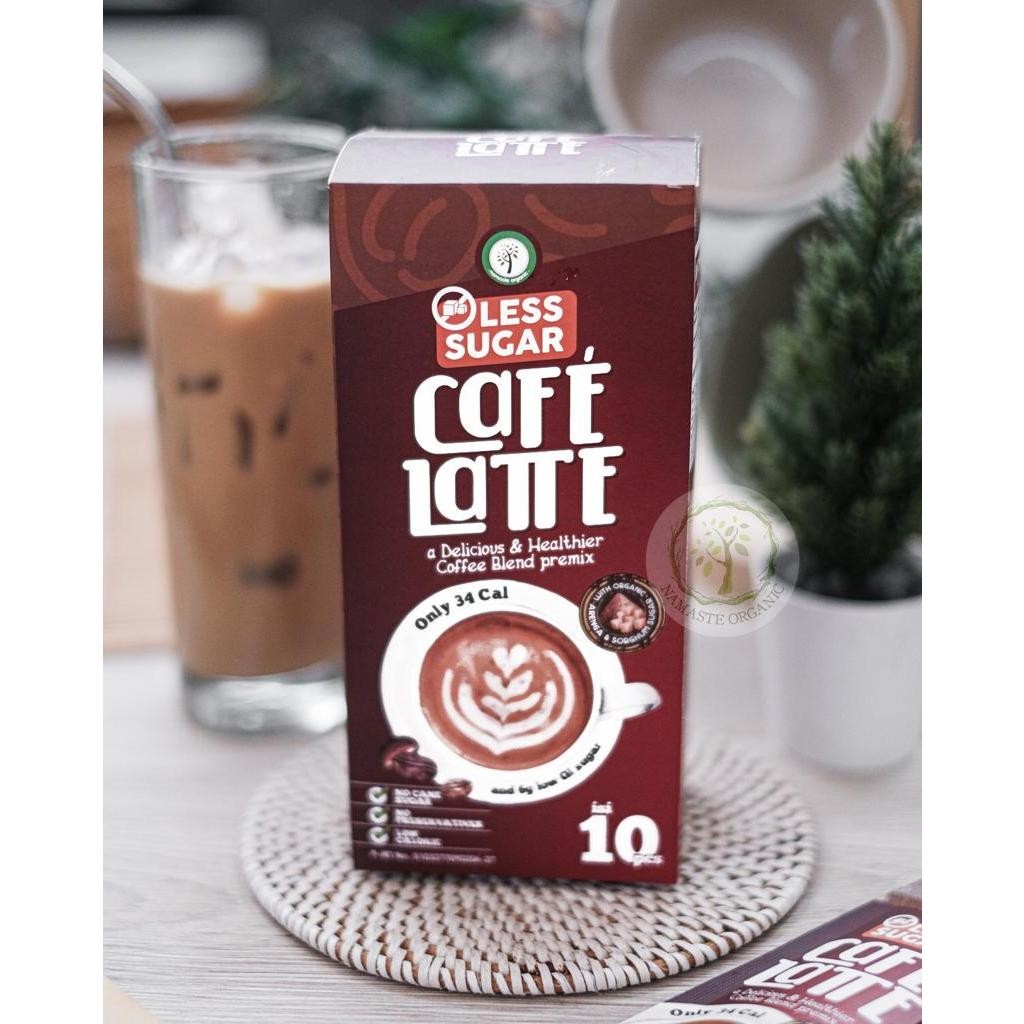 

FM Less Sugar Cafe Latte Box - Coffee Blend Premix Isi 10 Sachet