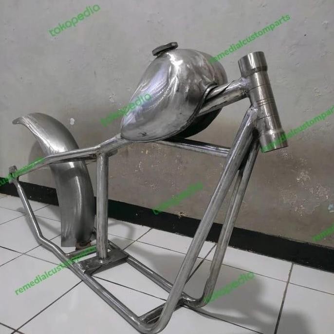 Paket hemat rangka frame chopper,tangki peanut, spakbor belakang