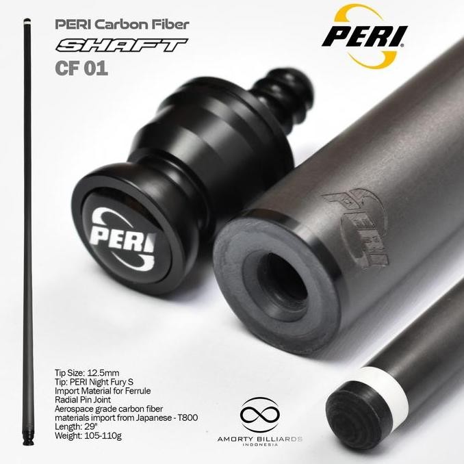 PERI SHAFT CARBON FIBER JOINT RADIAL / SHAFT PLAY BILLIARD
