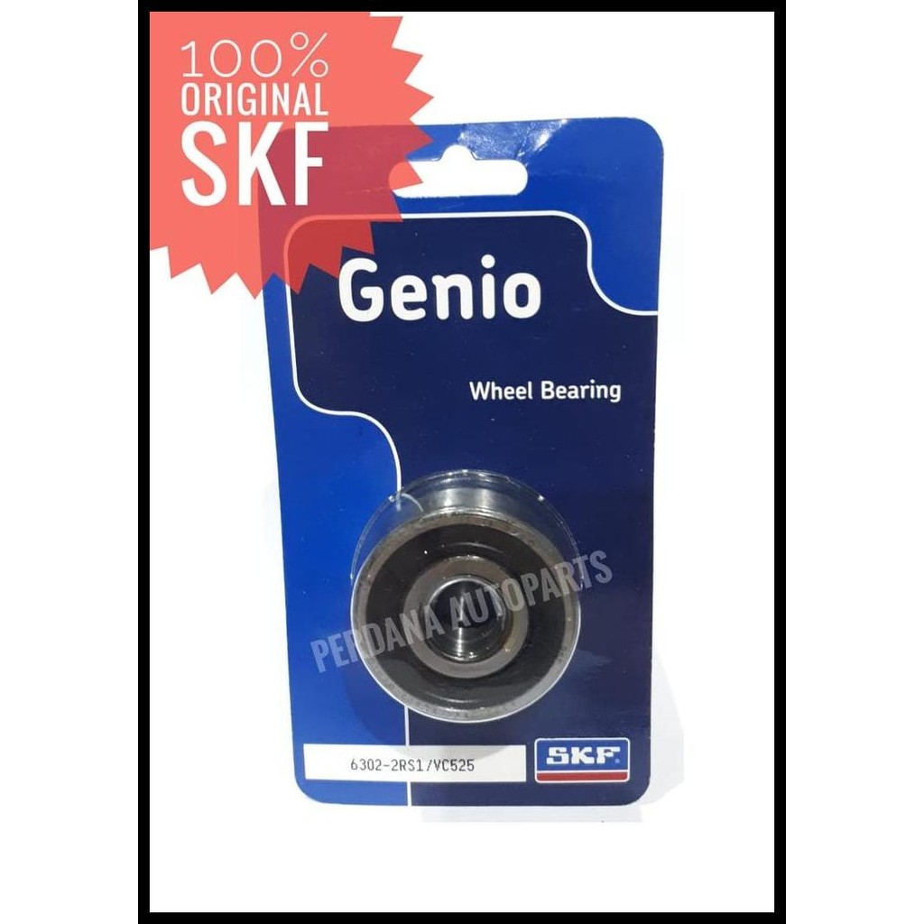 TERBARU LAHER BEARING RODA DEPAN HONDA SUZUKI ASLI SKF 6302 X1 