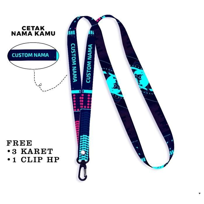 

Lms Lanyard Custom Nama Cyberpunk 1,5 Cm Bisa Request Nama Full Printing 2 Sisi Gantungan Card Holder Tali Lanyard Hp Custom Murah Aesthetic