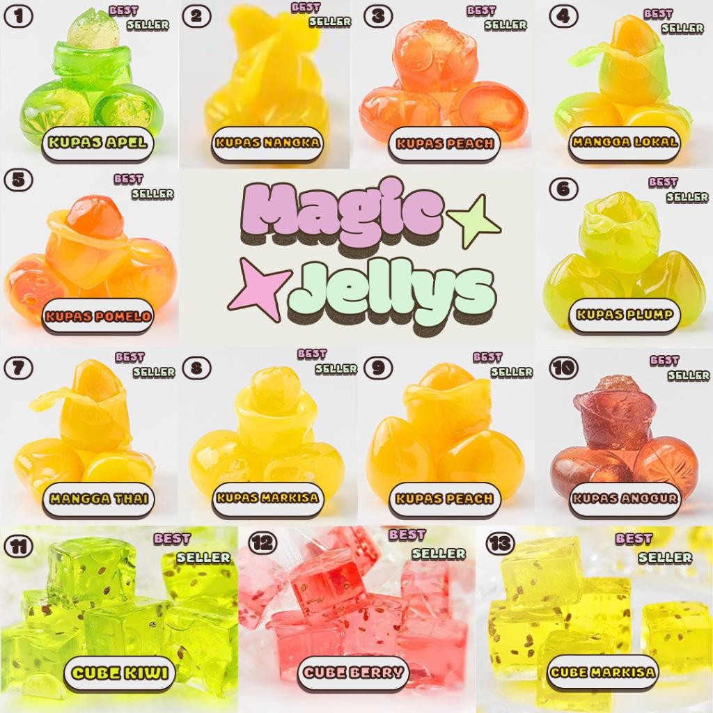 

FM [MagicJellys] Permen Yupi Candy Gummy Jelly Viral [Toples][Halal]