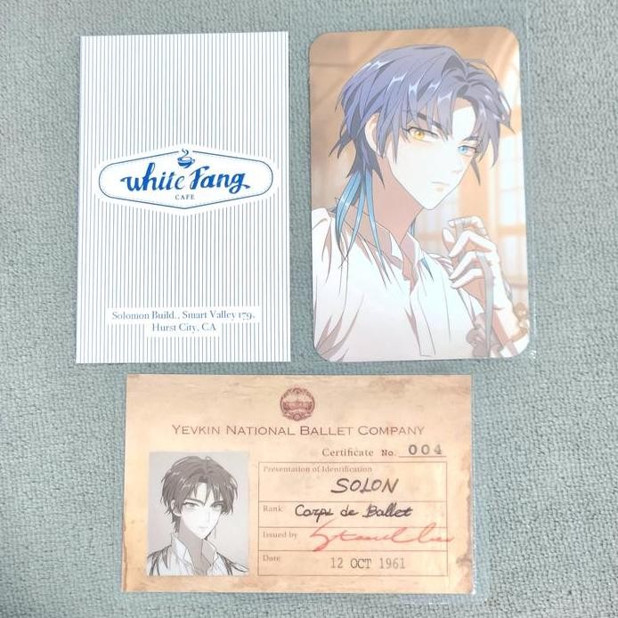 baru Solon / Sunghoon Photocard + ID + Name Card set Official from Enhypen Special Album Dark Moon [