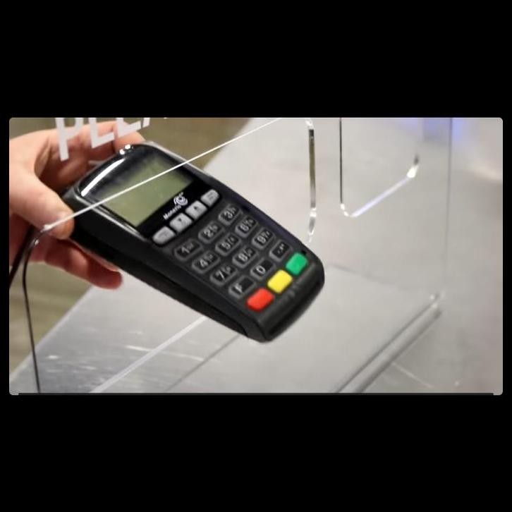 

TERMURAH ACRYLIC AKRILIK PELINDUNG PLEASE TAP YOUR CARD DOUBLE 2 LUBANG !