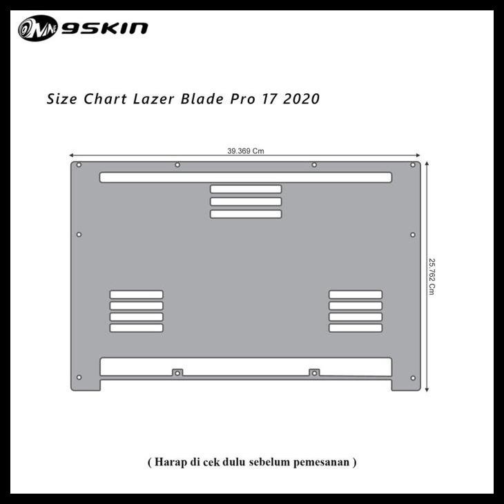TERBARU SKIN PROTECTOR RAZER BLADE PRO 17-INCH 2020 BOTTOM 