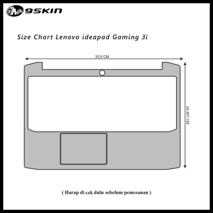 DISKON SKIN FOR LENOVO IDEAPAD GAMING 3I - 3M BLACK DOFF (INSIDE) 