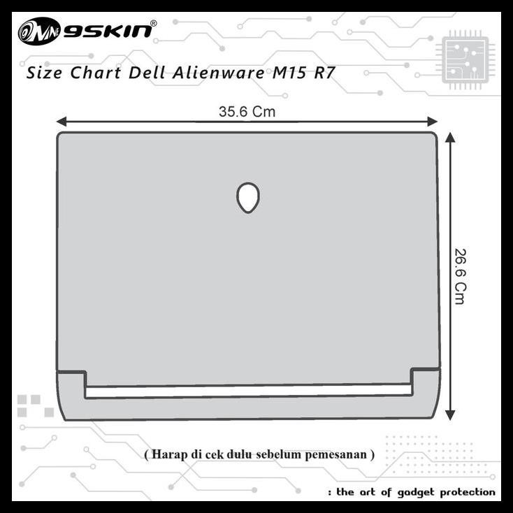 TERBARU SKIN PROTECTOR DELL ALIENWARE M15 R7 15.6 INC 3M LEATHER 