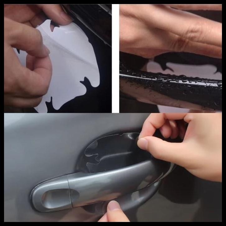 TERMURAH STIKER ANTI GORES PELINDUNG GAGANG PINTU MOBIL ALL NEW XENIA 