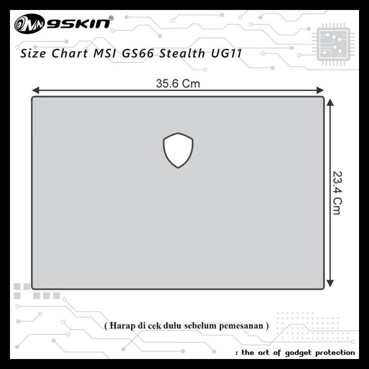 GRATIS ONGKIR SKIN PROTECTOR MSI GS66 STEALTH UG11 3M WOOD 