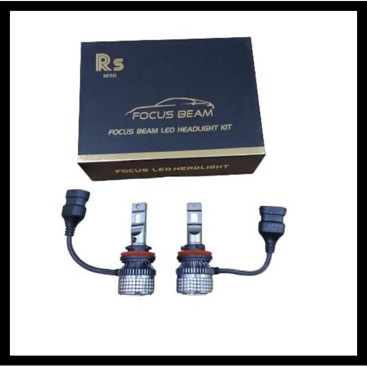 BEST DEAL LAMPU MOBIL LED HEADLAMP 3 WARNA FOCUS BEAM RS MINI H4 H11 