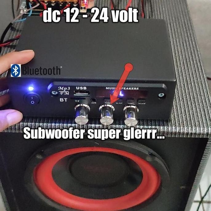 POWER AMPLIFIER SUBWOOFER 2.1 AMPLI RAKITAN MP3 BLUETOOTH USB ORIGINAL DAN TERPERCAYA