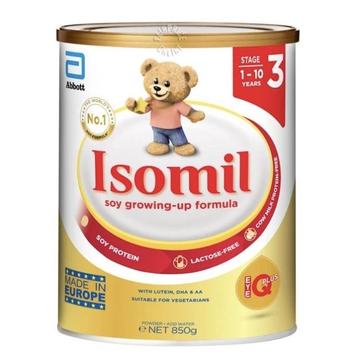 

SUSU Abbott Isomil Growing Up Soy Milk Formula - Step 3 850g SINGAPORE