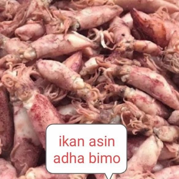 

ikan asin cumi basah/tanpa lengket/cumi telor/full daging/ 500 gr