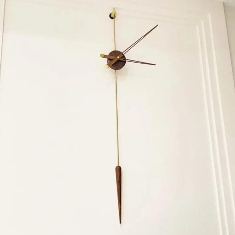 Modern Large Wall Clock Living Room Spain Wood Clocks Art Individual Watches Noiseless Interior Orna
