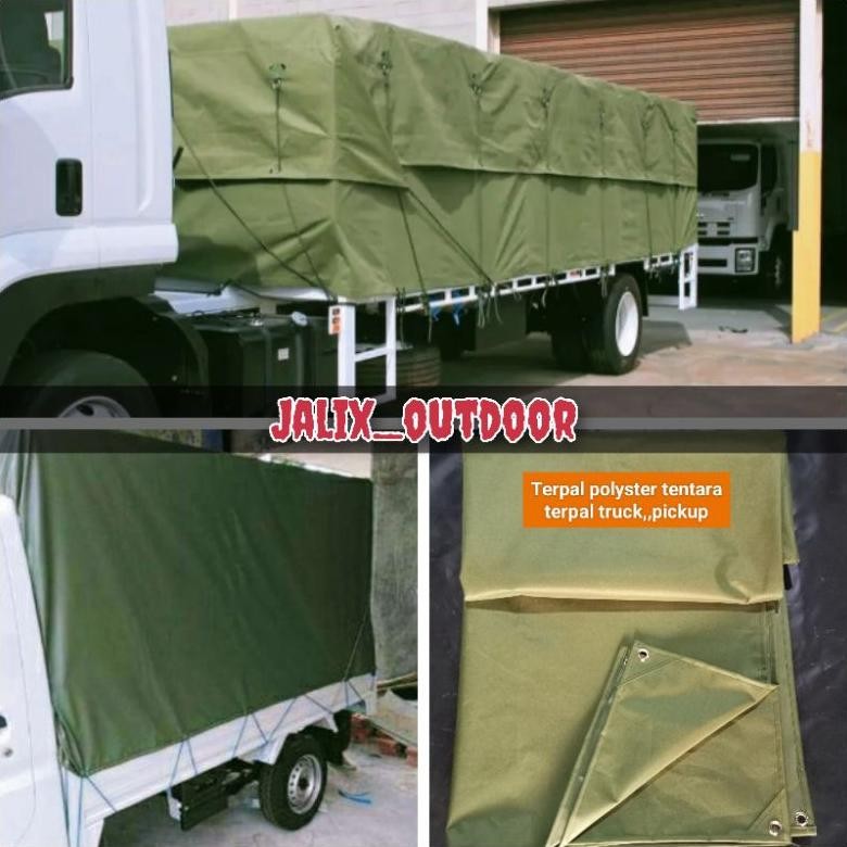 terpal kain polyster tentara,,ukuran 3x3m,,2x2m,,2x3m,,terpal truck tenda darurat,,bahan kain polyes
