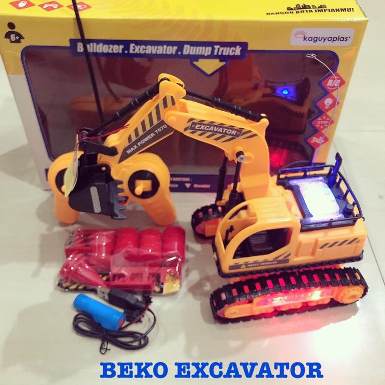 Termurah Mainan Mobil Beko Remote Batre Cas Ex45