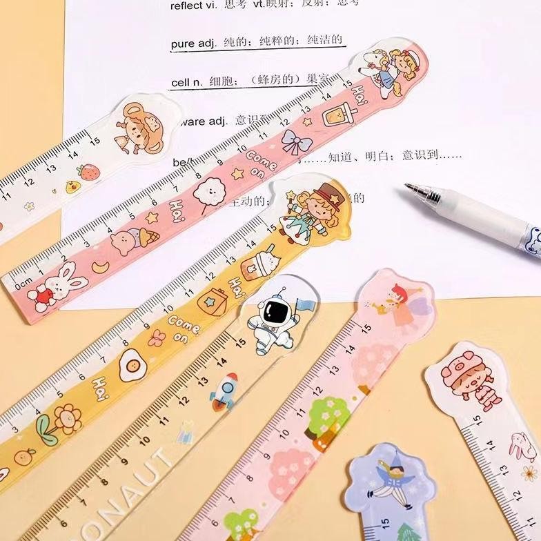 

YSM Penggaris Lucu 15 Cm Penggaris Anak Pelajar Mahasiswa Motif Astronot Penggaris Funny Karakter 15cm Pengaris Sekolah Kantor Motif Lucu Bahan Plastik T