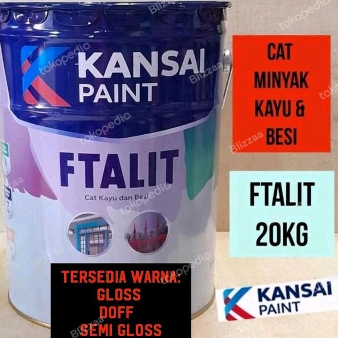Ftalit 20Kg Super White 731 Ftalit 20 Kg Warna Gloss Doff Semi Gloss Ftalit Pabrik Kansai Pail 20Kg