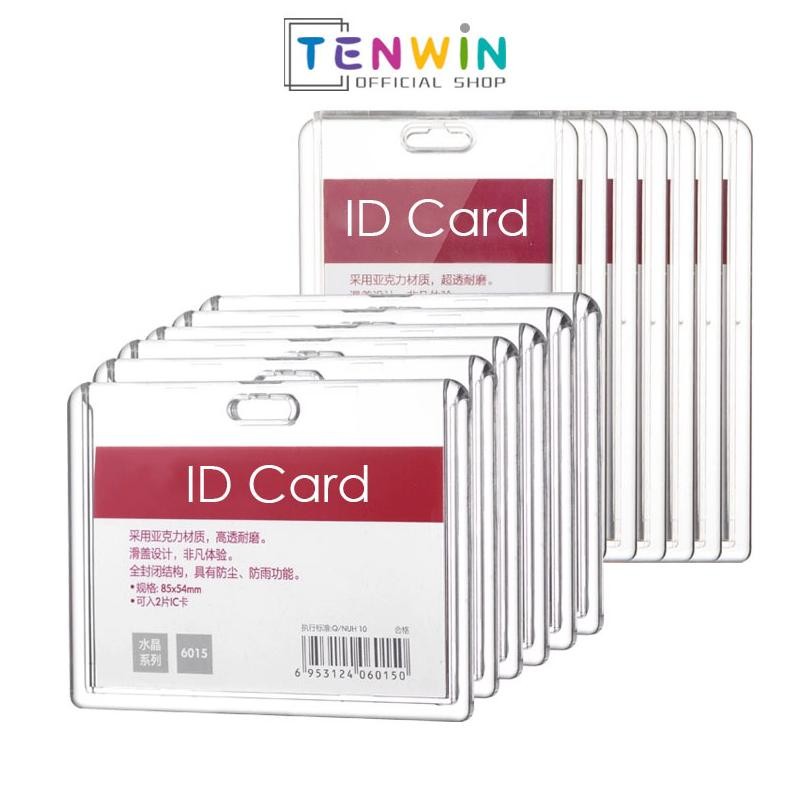 

Tempat ID Card/ID Card Holder Aesthetic/Photocard Holder Holder ID Card Acrylic ID Card 2 Sisi Tempat Kartu -Tenwin