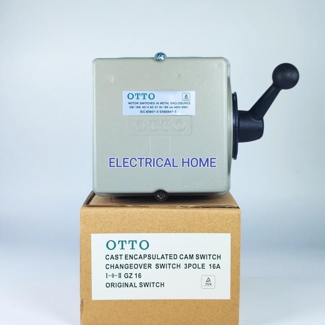 NEW Cam Starter Ohm Saklar 3P GZ-16A I-0-II (ON-OFF-ON) OTTO. [terbaik][terlaris]