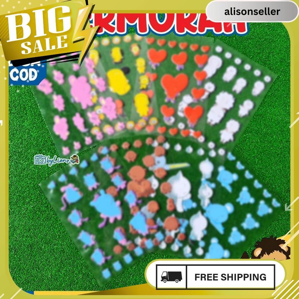 

Sticker Timbul Bt21 / Stiker 3D Bt21 Flash Sale
