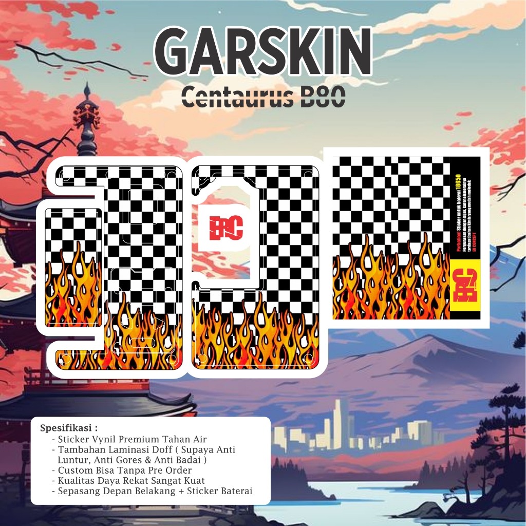 

*2Piece* E2r Creative Jual Sicentaurus B80 06 Garskin Stiker Casing Custom Bebas Dan Bayar Ditempat