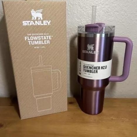 Tumbler stanley quencher ori stainless steel ombre neon