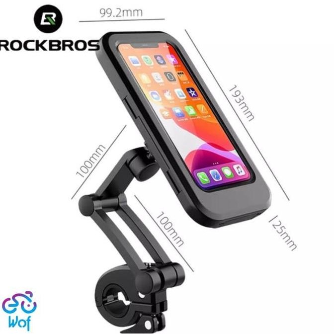 Rockbros Hl 69 Holder Phone Case Handlebar Waterproof