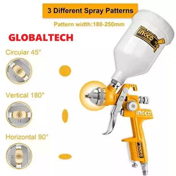 Ingco Spray Gun Ingco Hvlp 600Cc Semprotan Cat Tabung Atas Original Dan Terpercaya