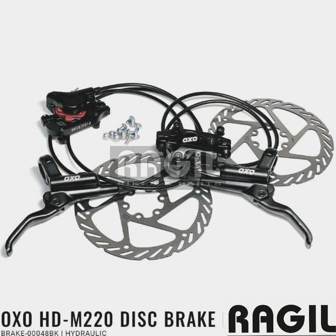 REM CAKRAM SET HIDROLIS OXO DISC BRAKE HD M220 160MM 160 MM HIDROLIK HYDROLIC HYDRAULIC SEPASANG DEP