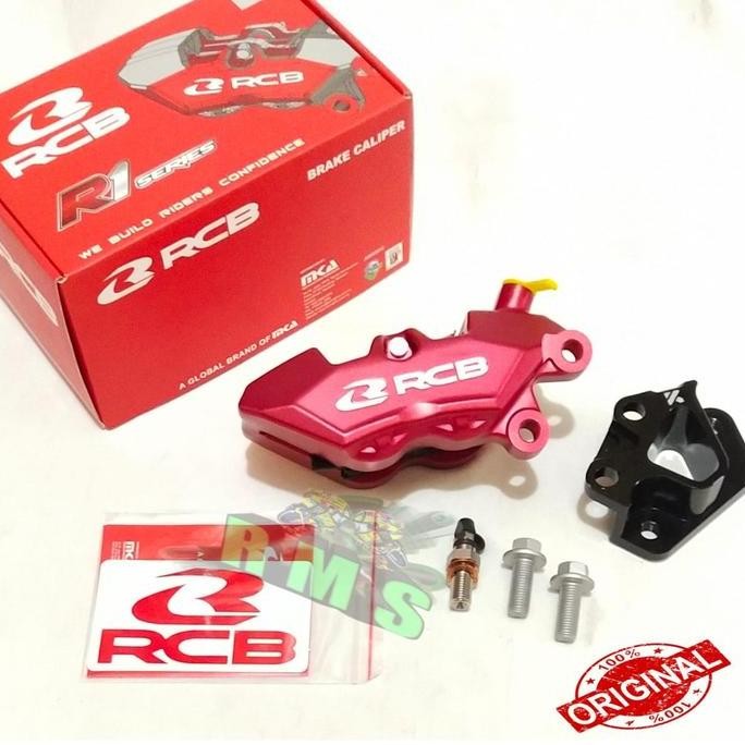 Kaliper rem RCB R1 4 Piston ALL NEW YAMAHA AEROX 155 Kaliper Depan RCB