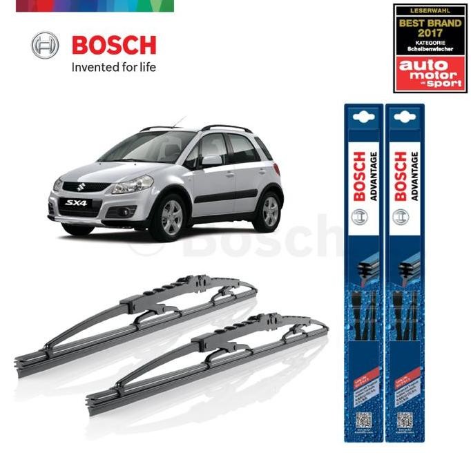 Wiper Mobil Suzuki SX4 Sepasang Bosch Advantage | Wiper Kaca Depan SX-4