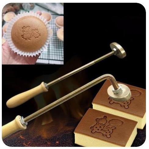 hot stamp kue /cetakan logo kue/custom hot stamp emboss cake hot stamp