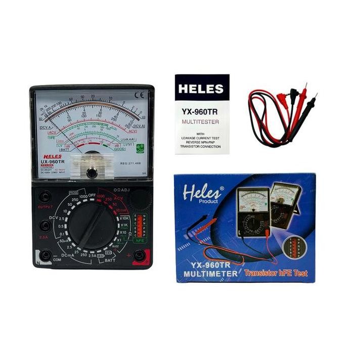 Multitester Heles Yx960Tr Tester Transistor Hfe Avometer Analog Yx 960 Tr