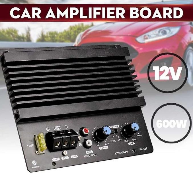 Kit Power Ampli Mobil 600W Mono 12VDC - Bass Subwoofer Amplifier Mobil