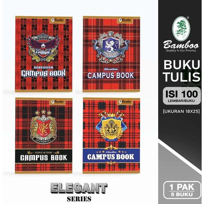 

Bamboo Buku Tulis BOXY 100 Elegant Series [1 pak/5 buku] MM