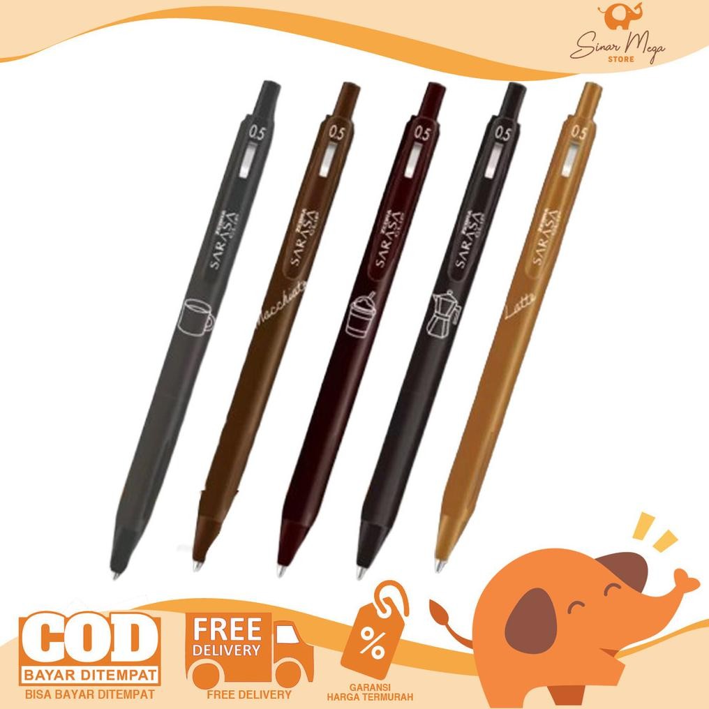 

ZEBRA Sarasa Vintage 0.5mm Coffee Series Gel Pen SATUAN - Pulpen Pena Sarasa Warna Murah DiM