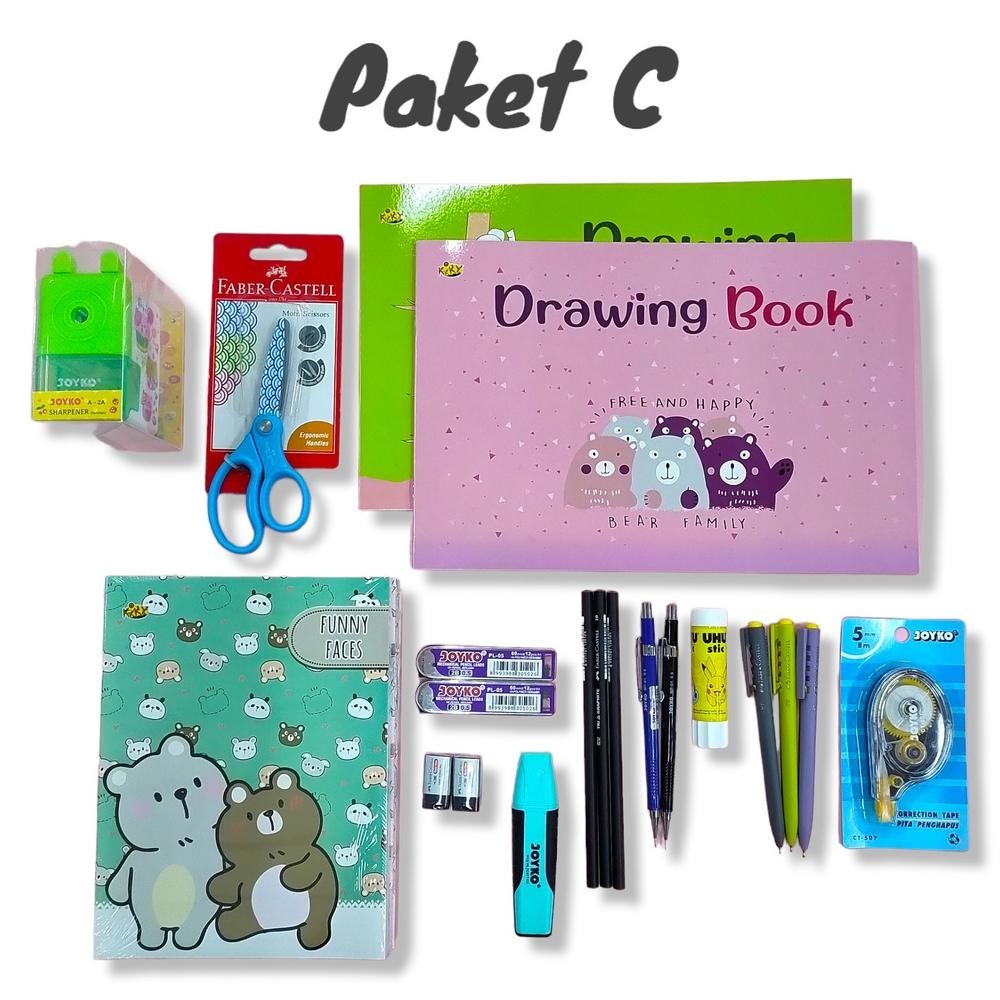 

Set Alat Tulis Sekolah 12 in 1 Paket Bundling Alat Tulis Sekolah Set Stationarry Paket C - AGB DiM