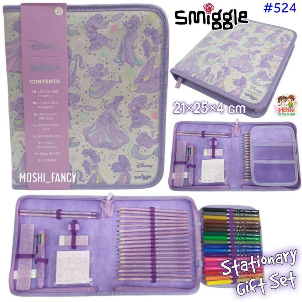 

Midi Zip Smiggle Kit Stationery Gift Set / Zip It Princess / Alat Tulis Princess Set Midi Zip Princess Girl Anak Perempuan DiM