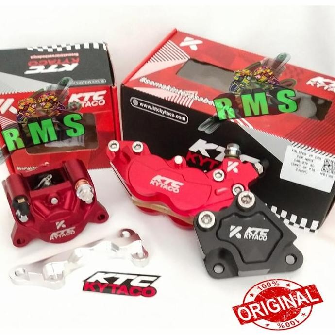 Paketan Kaliper Ktc Kytaco Nmax155 Old Depan Belakang KTC Kytaco Red