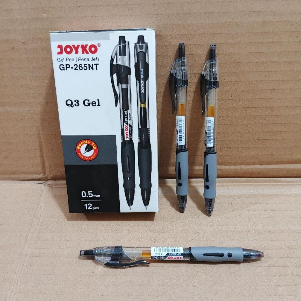 

1 Pak Pulpen Joyko Gel Q3 Hitam Isi 12 Pcs DiM