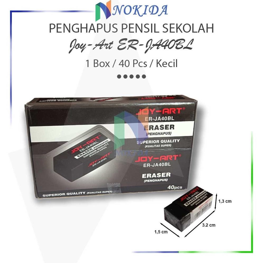 

Nokida Penghapus Pensil Hitam ER-JA40BL Joy-Art [1 Pak] / Stip Penghapus Kecil 2B / Mini Pencil Eraser / Alat Tulis Sekolah DiM